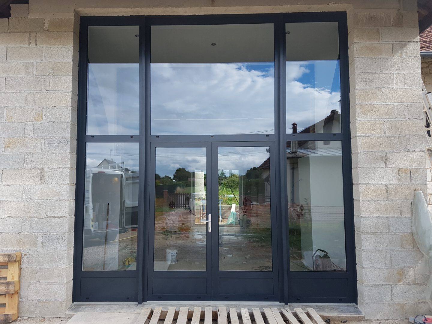 diapo4 Baie vitrée sur mesure noire