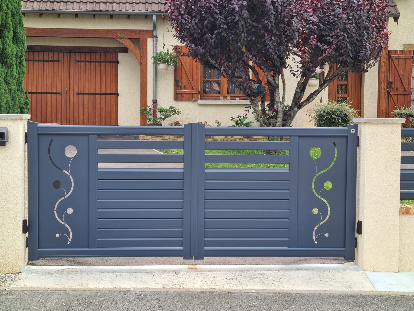 blue4 Photo d'un portail bleu gris